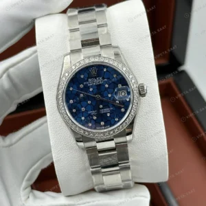 Rolex Datejust 278271 31 mm Sedef Kadranlı Pırlanta Super Clone Eta Saat karşıdan görünüm