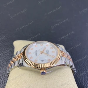 Rolex Datejust Sedef 41mm Super Clone ETA Saat karşıdan görünüm