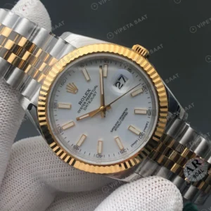 Rolex Datejust Beyaz Super Clone ETA Saat karşıdan görünüm