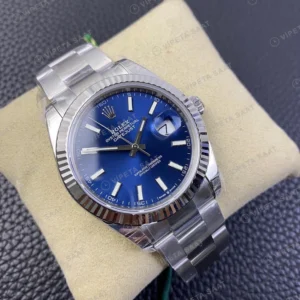 Rolex Datejust Mavi Super Clone ETA Saat yan görünüm