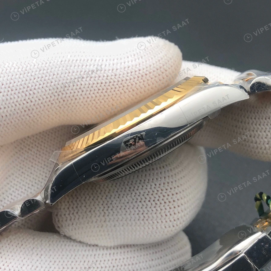 Rolex Datejust Baget Siyah Super Clone ETA Saat detay 7