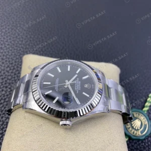 Rolex Datejust Siyah Super Clone ETA Saat karşıdan görünüm