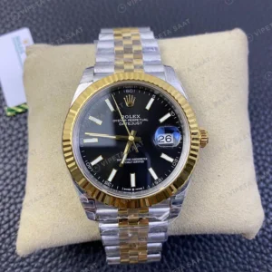 Rolex Datejust Siyah Super Clone ETA Saat detay 5