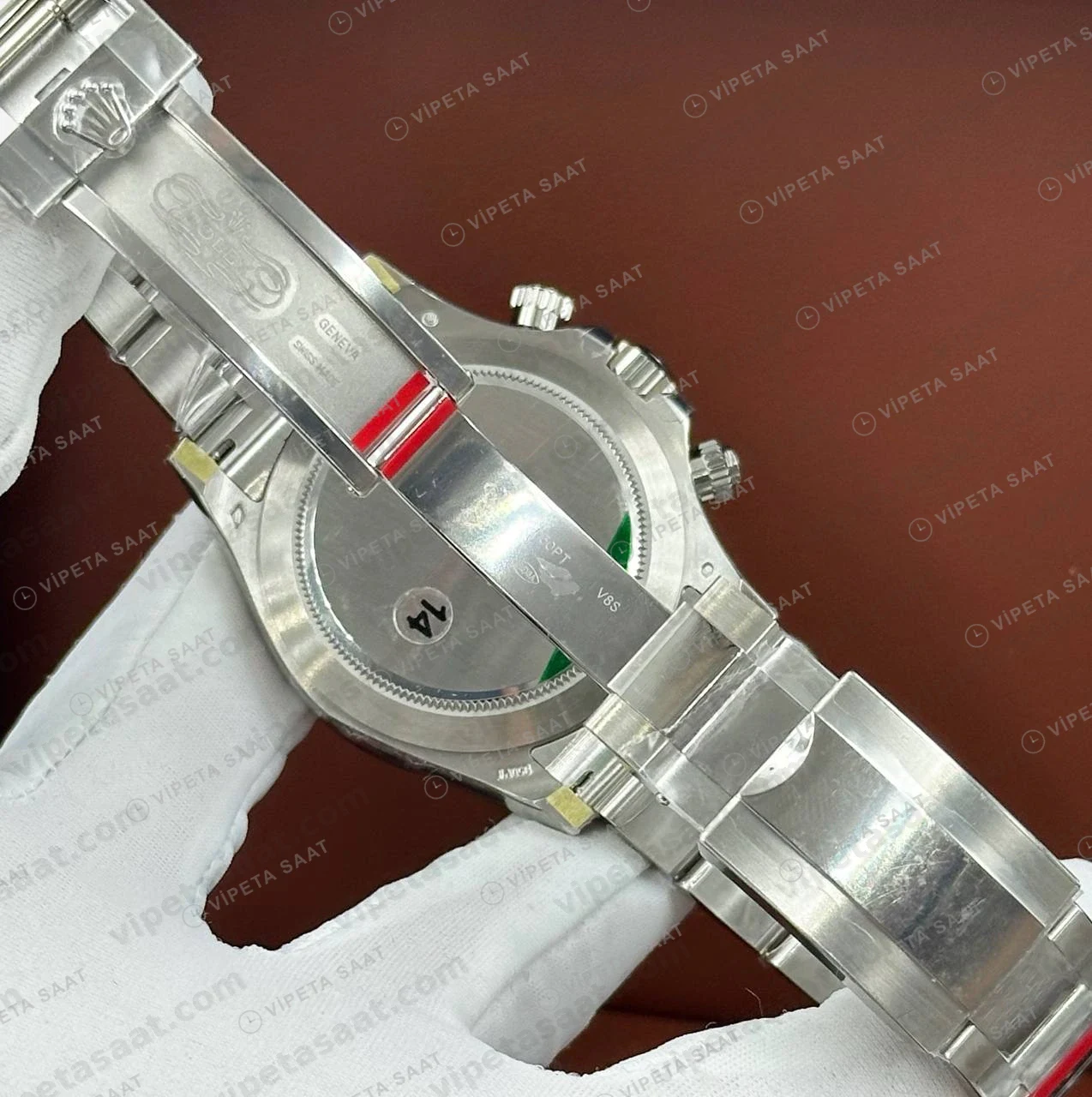 Rolex Daytona 116506 40 mm Buz Mavi Kadranlı 2 Super Clone Eta Saat detay 5
