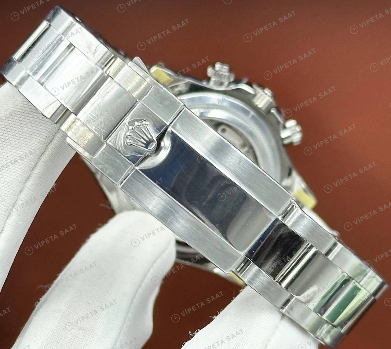 Rolex Daytona 116506 40 mm Buz Mavi Kadranlı Seramik 3 Super Clone Eta Saat detay 4