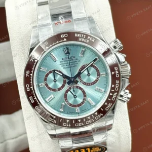 Rolex Daytona 116506 40 mm Buz Mavi Kadranlı Seramik 3 Super Clone Eta Saat detay 5