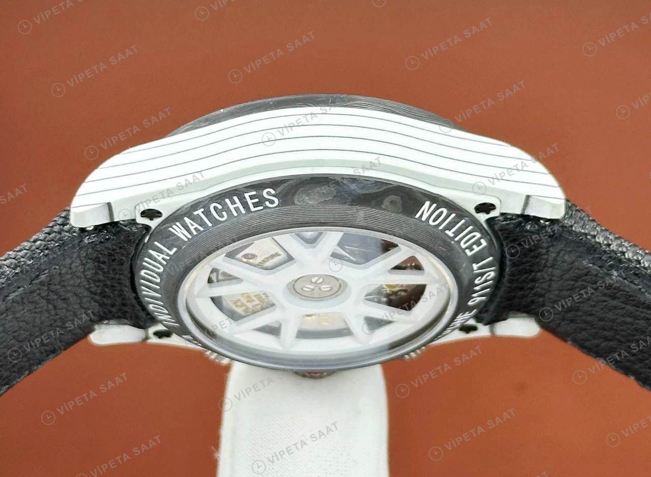 Rolex Daytona 116506 40 mm Buz Mavi Kadranlı Seramik Deri Super Clone Eta Saat detay 3