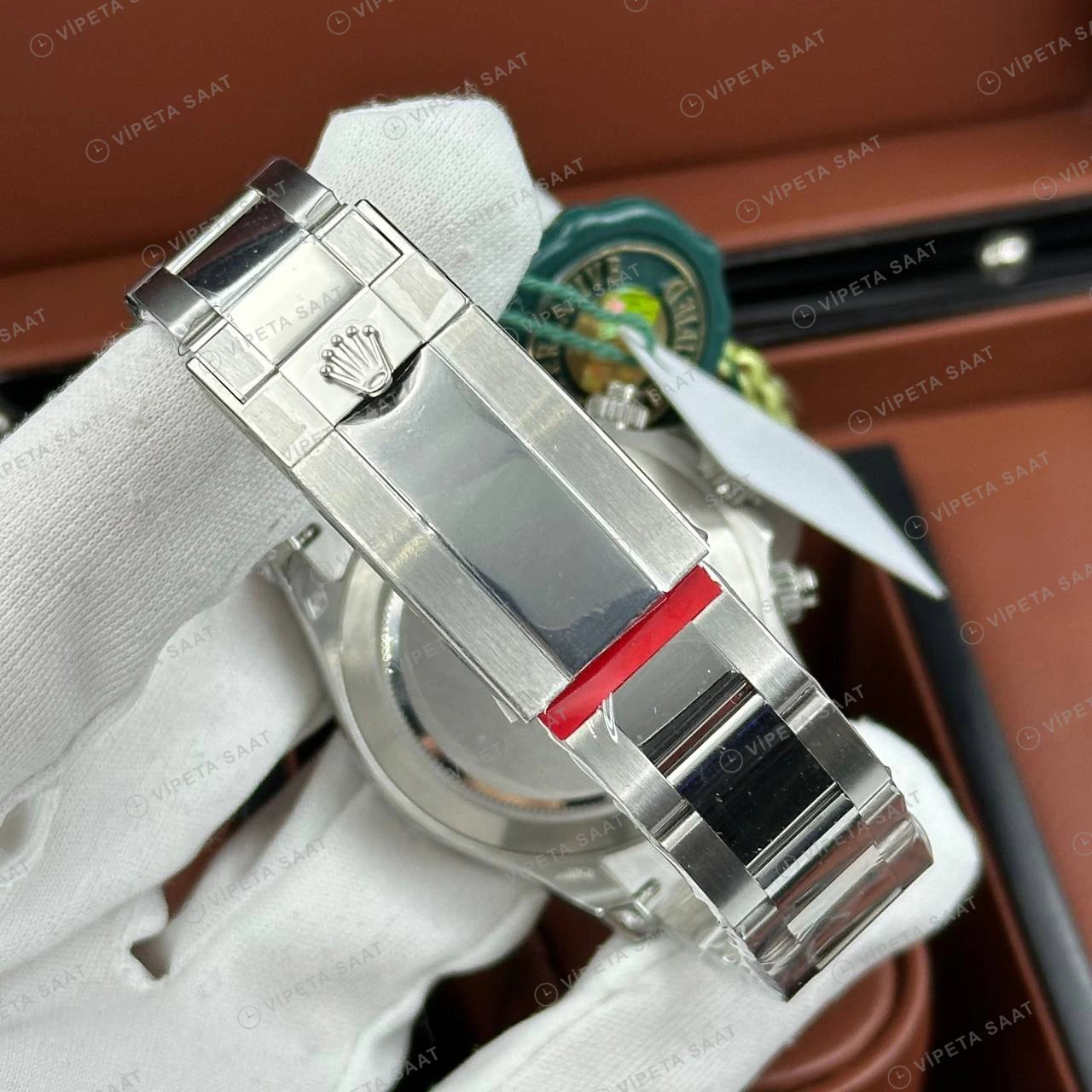 Rolex Daytona 116506 40 mm Buz Mavi Kadranlı Seramik Super Clone Eta Saat detay 6