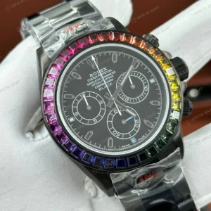 Rolex Daytona 126500LN 40 mm Baget Siyah Kadranlı 3 Super Clone Eta Saat detay 12
