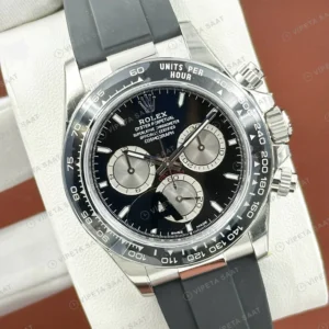 Rolex Daytona 126500LN 40 mm Beyaz Kadranlı Oysterflex Super Clone Eta Saat detay 6