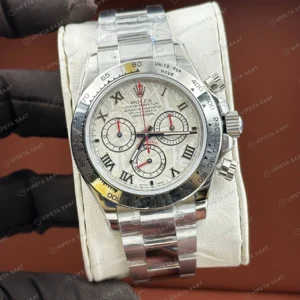 Rolex Daytona 126500LN 40 mm Beyaz Kadranlı Roma Super Clone Eta Saat detay 4