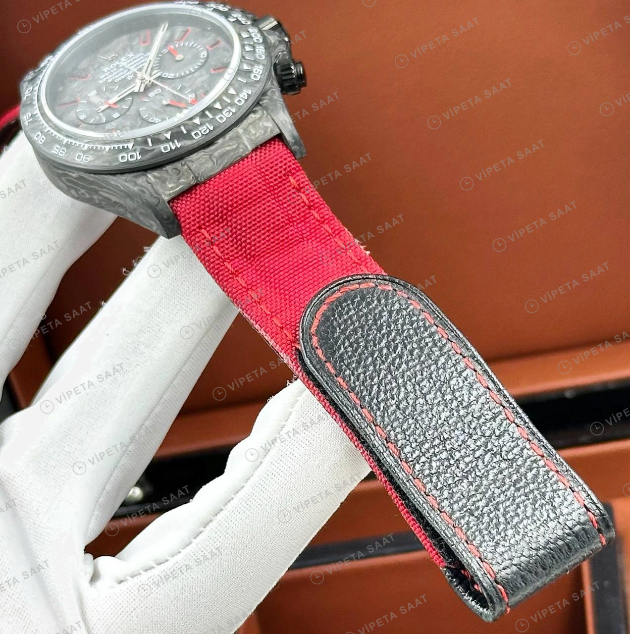 Rolex Daytona 126500LN 40 mm Iskelet Kadranlı Super Clone Eta Saat detay 4