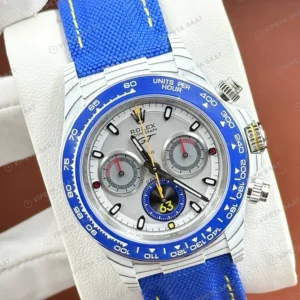 Rolex Daytona 126500LN 40 mm Mavi Kadranlı Super Clone Eta Saat detay 4