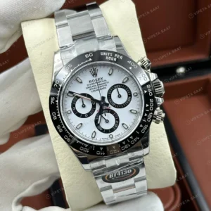 Rolex Daytona 126500LN 40 mm Sedef Kadranlı Seramik Pırlanta Super Clone Eta Saat detay 6