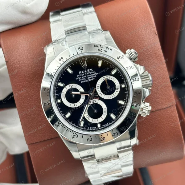 Rolex Daytona 126500LN 40 mm Siyah Kadranlı 3 Super Clone Eta Saat detay 7