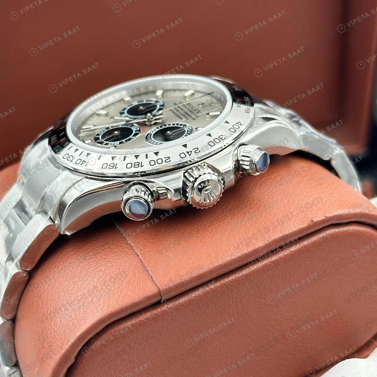 Rolex Daytona 126500LN 40 mm Siyah Kadranlı Pırlanta Super Clone Eta Saat detay 6