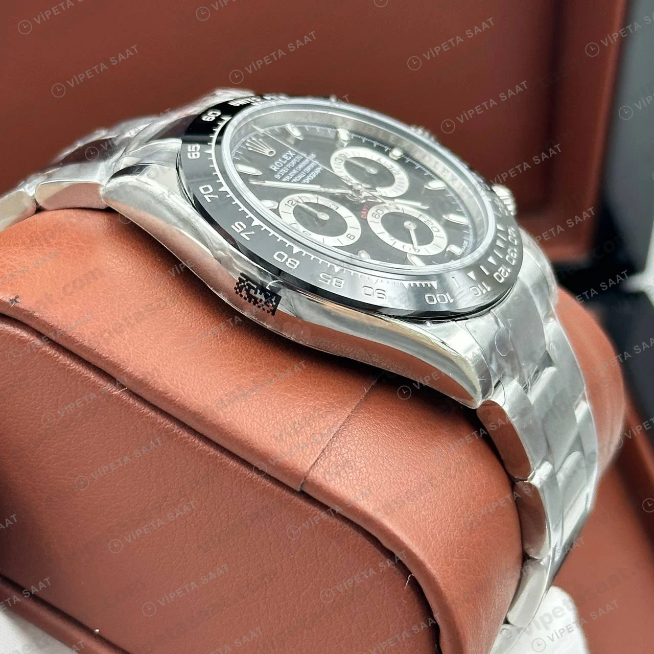 Rolex Daytona 126500LN 40 mm Siyah Kadranlı Seramik 5 Super Clone Eta Saat detay 3