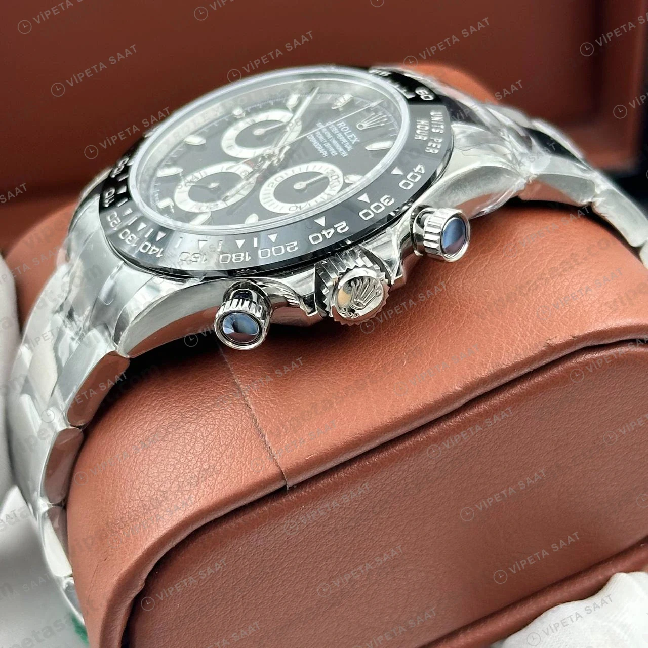 Rolex Daytona 126500LN 40 mm Siyah Kadranlı Seramik 5 Super Clone Eta Saat detay 4