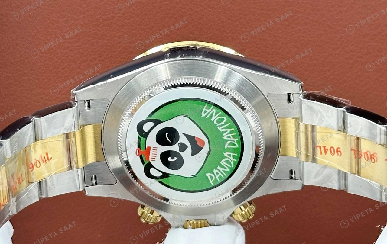 Rolex Daytona 126508 40 mm Sedef Kadranlı Sarı Altın Pırlanta Super Clone Eta Saat detay 6