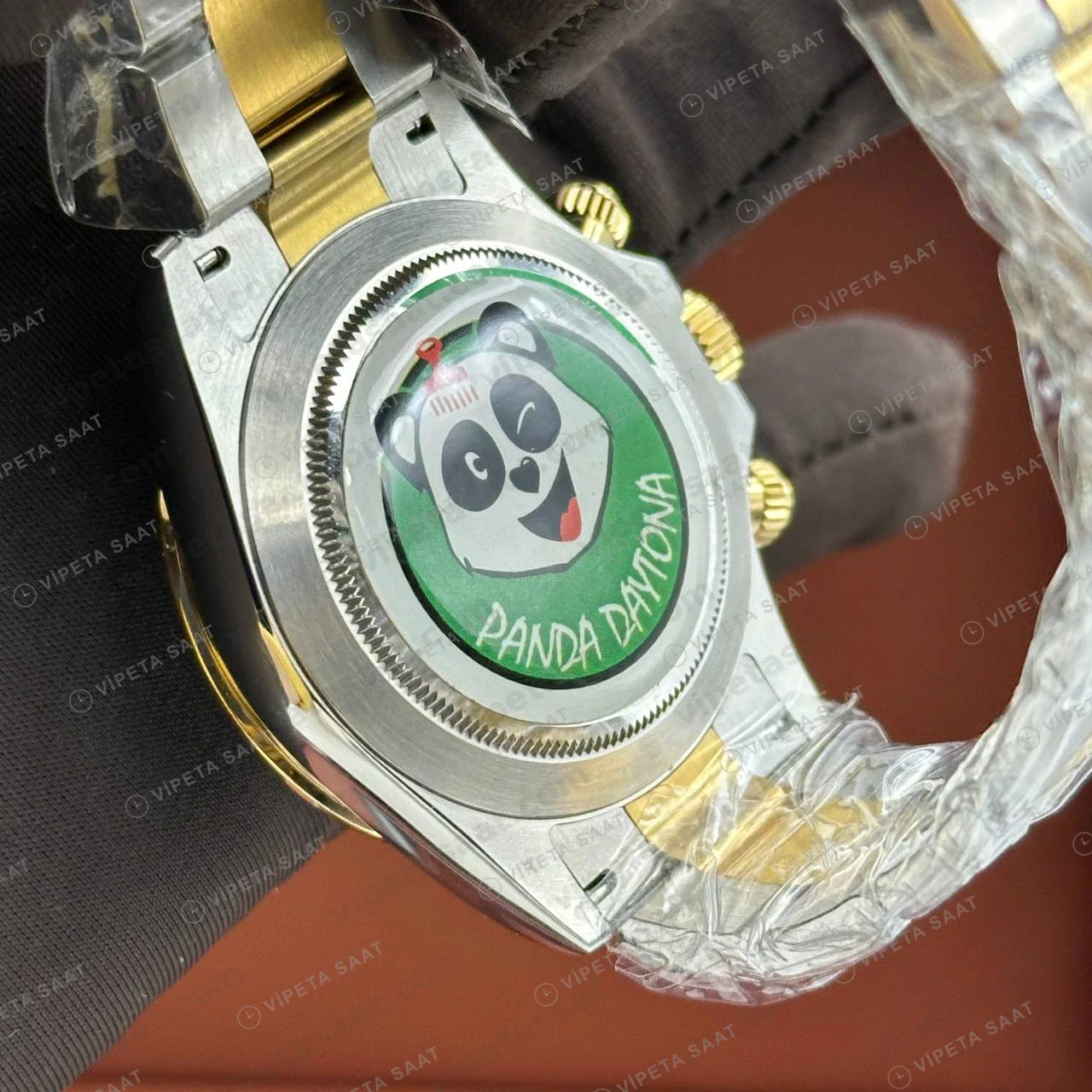 Rolex Daytona 126508 40 mm Siyah Kadranlı Sarı Altın İki Renk 2 Super Clone Eta Saat detay 3