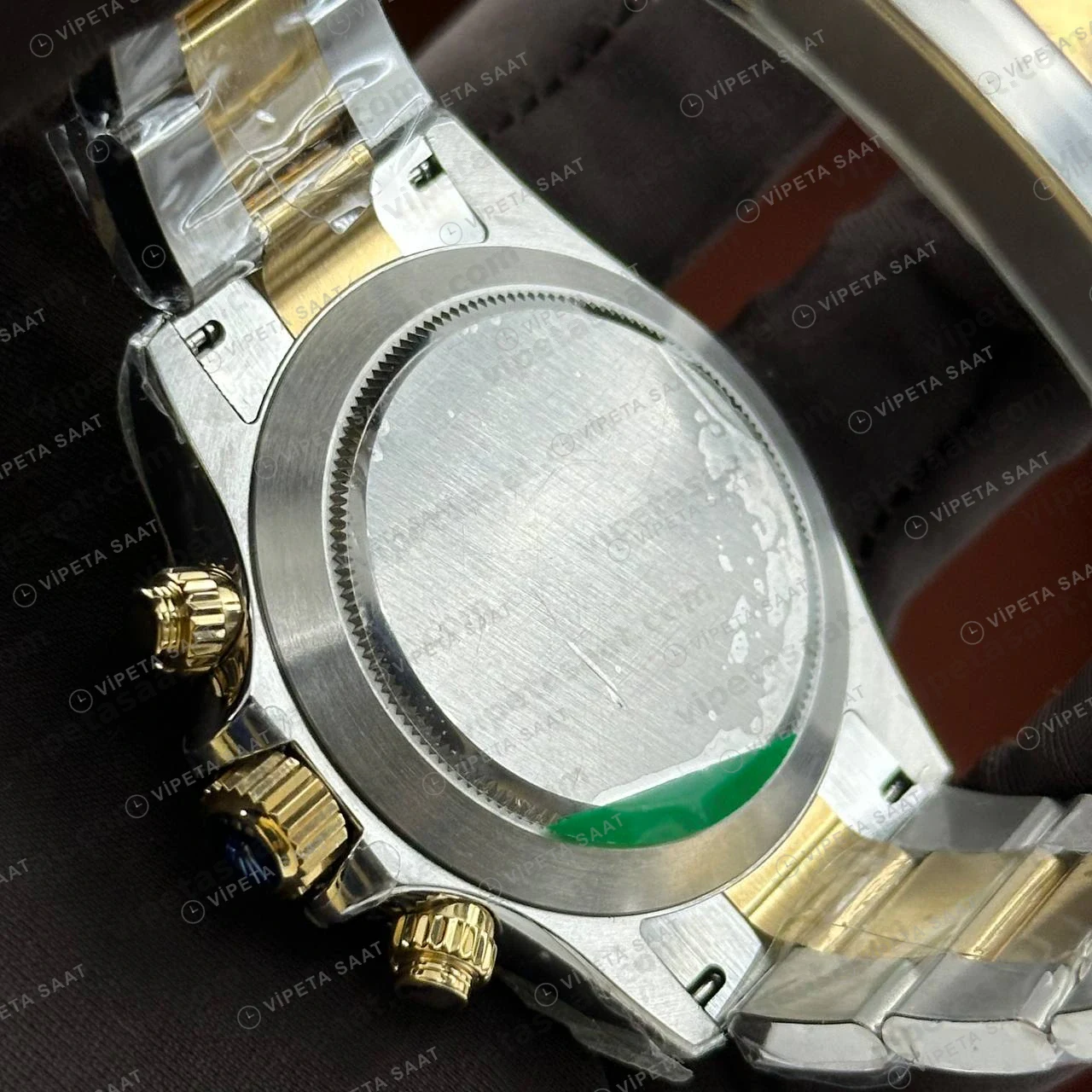 Rolex Daytona 126508 40 mm Siyah Kadranlı Sarı Altın İki Renk 3 Super Clone Eta Saat detay 5