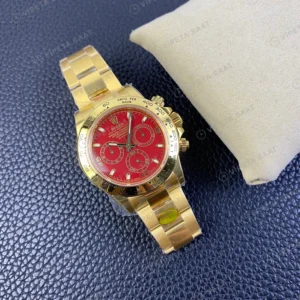 Rolex Daytona Kırmızı Super Clone ETA Saat detay 6