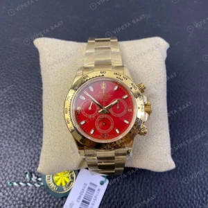 Rolex Daytona Kırmızı Super Clone ETA Saat yan görünüm