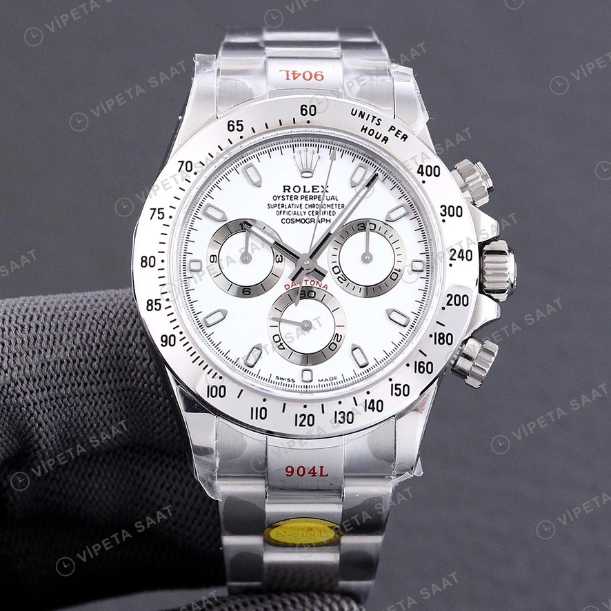 Rolex Daytona Beyaz Super Clone ETA Saat detay 6