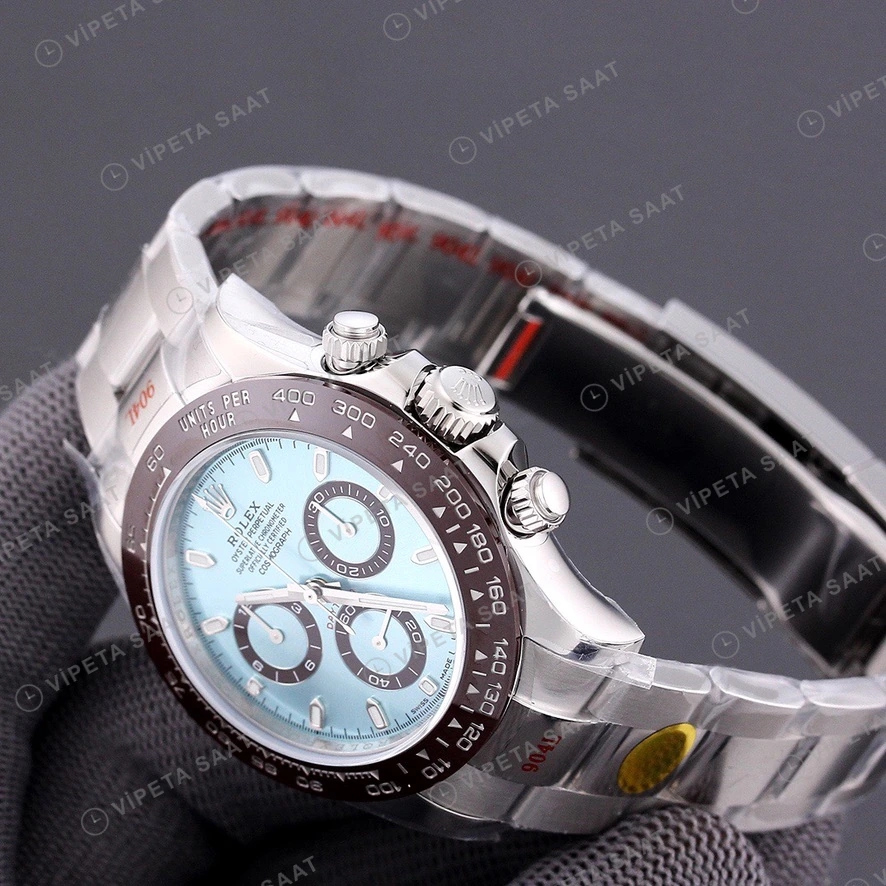 Rolex Daytona Buz Mavi Super Clone ETA Saat detay 4