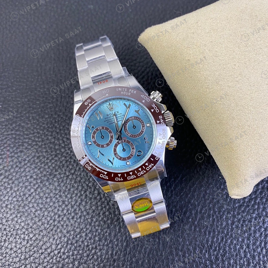 Rolex Daytona Buz Mavi Super Clone ETA Saat detay 7