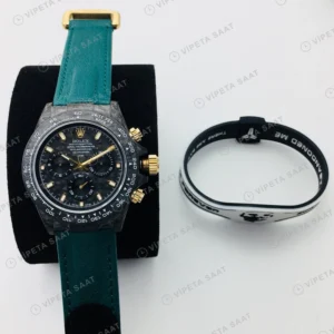Rolex Daytona Siyah Super Clone ETA Saat karşıdan görünüm