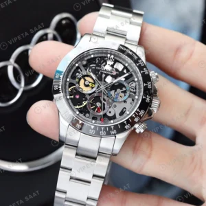 Rolex Daytona Iskelet Super Clone ETA Saat karşıdan görünüm