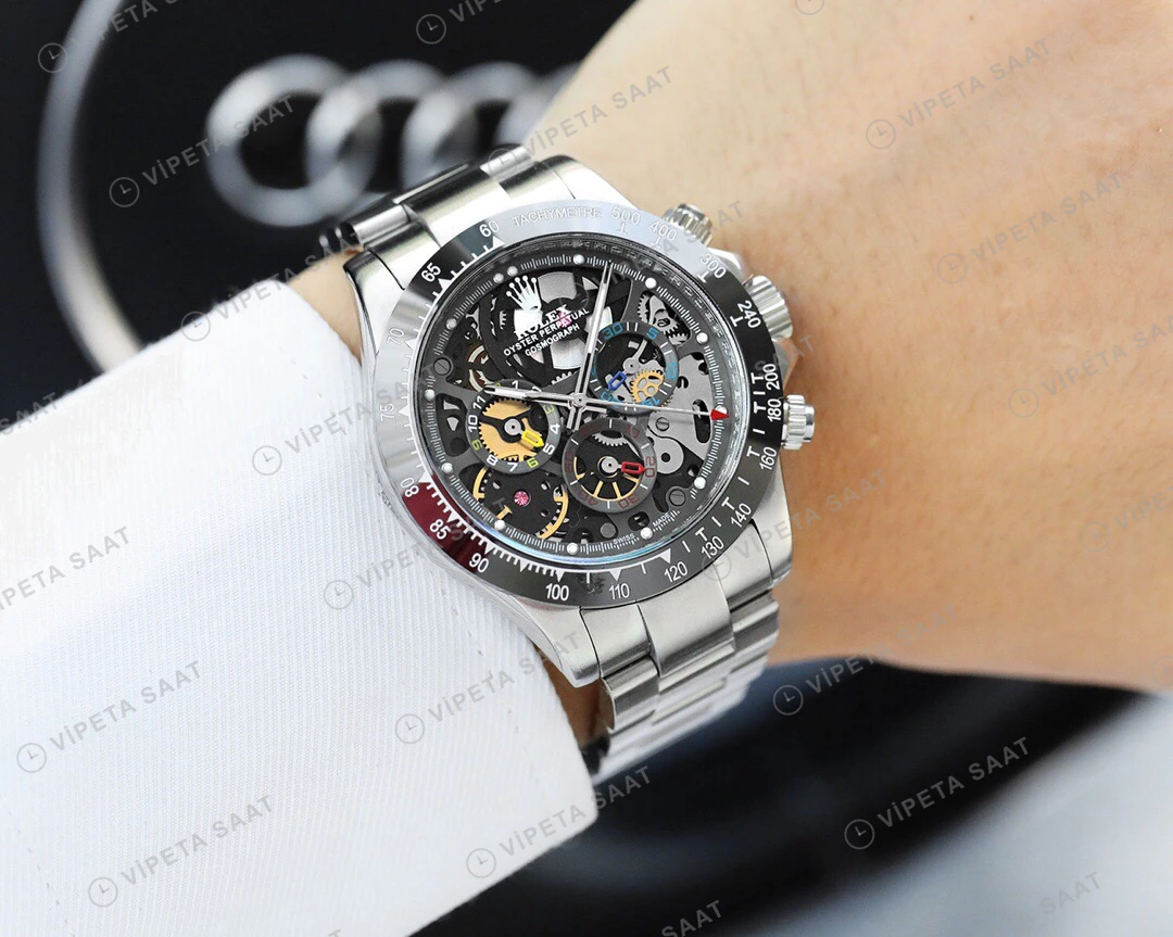 Rolex Daytona Iskelet Super Clone ETA Saat detay 5