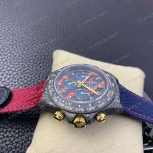 Rolex Daytona Mavi Super Clone ETA Saat karşıdan görünüm