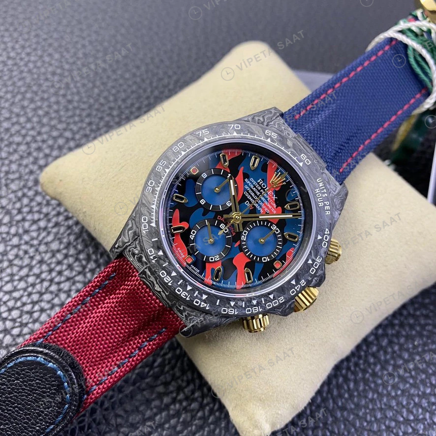 Rolex Daytona Mavi Super Clone ETA Saat detay 5