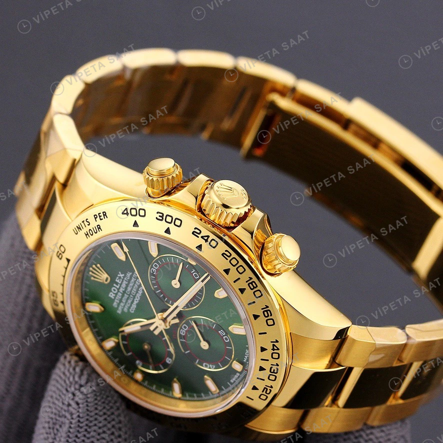 Rolex Daytona Yeşil Super Clone ETA Saat detay 5