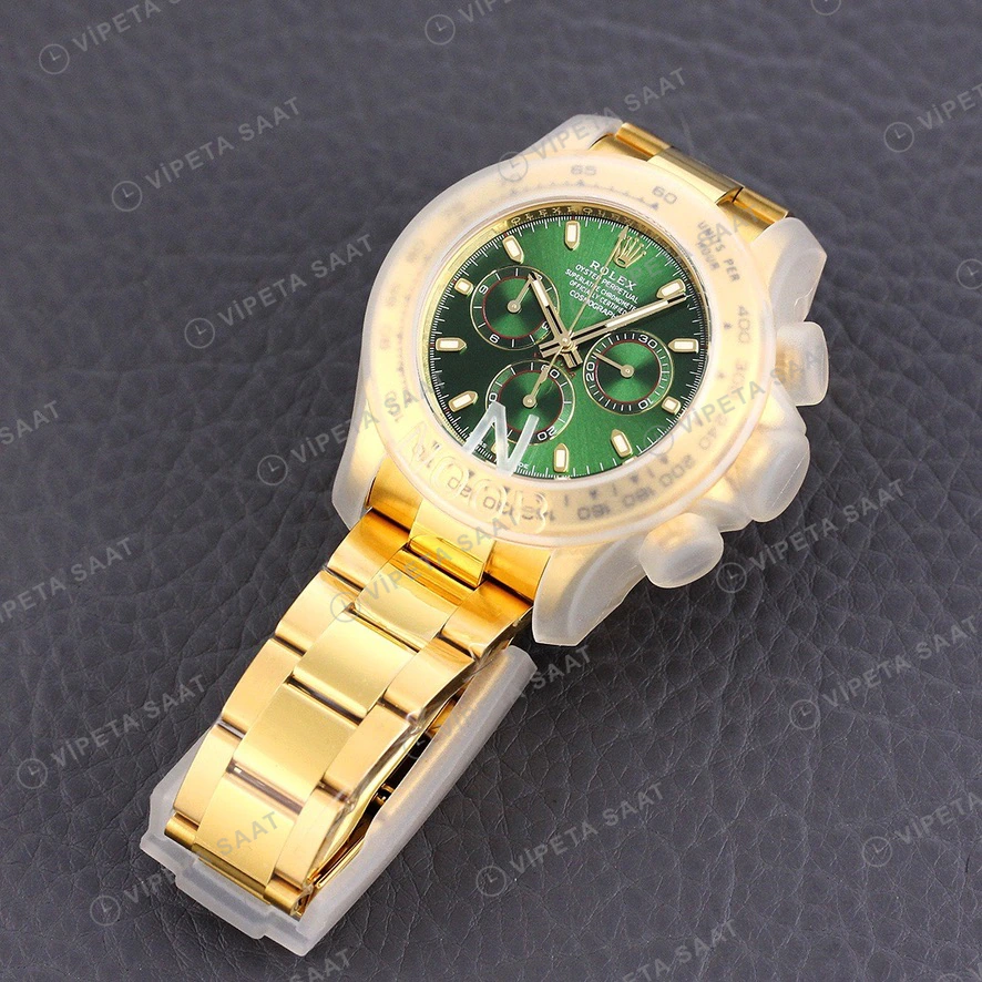 Rolex Daytona Yeşil Super Clone ETA Saat detay 6