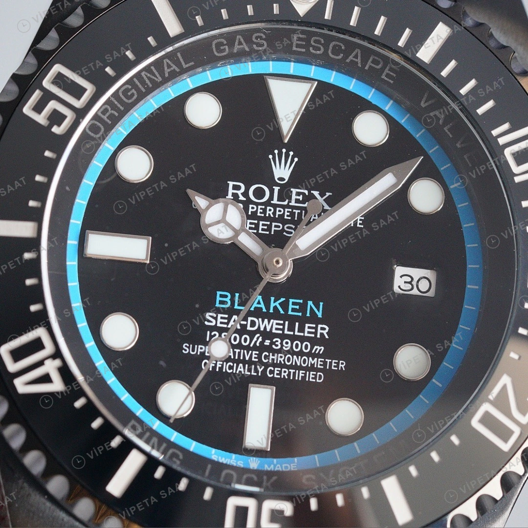 Rolex Deepsea 126660 Model 3 Siyah 44mm Super Clone ETA Saat detay 5