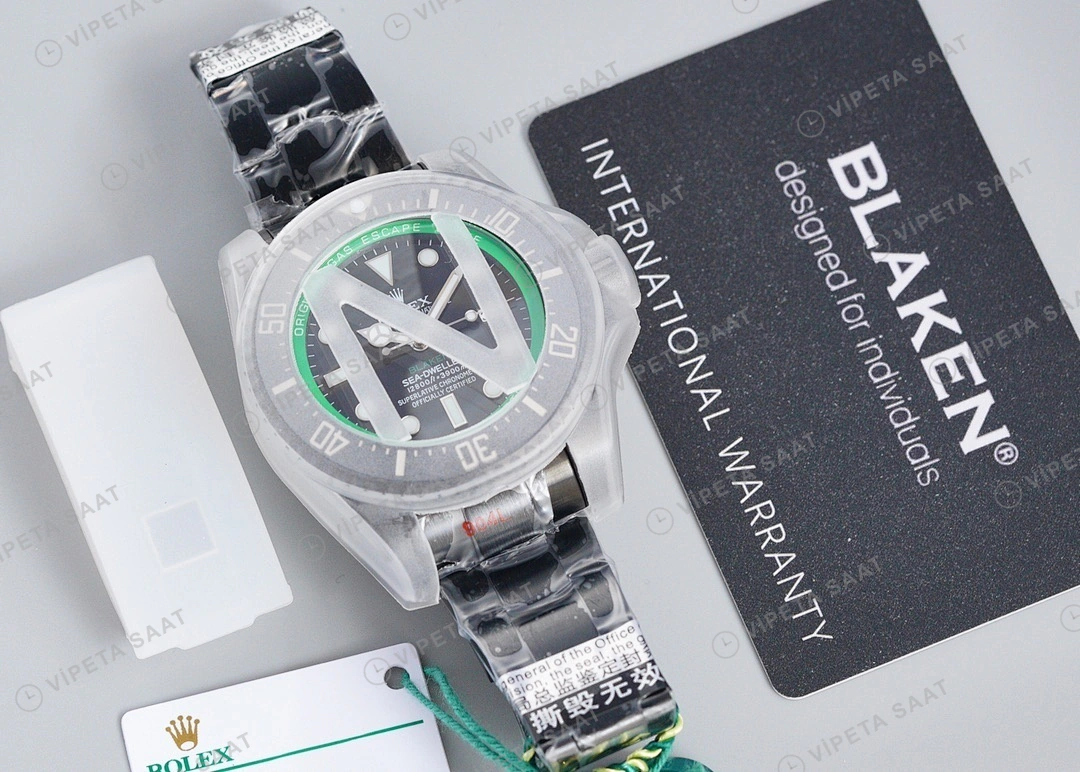 Rolex Deepsea 126660 Model 4 Siyah 44mm Super Clone ETA Saat detay 5
