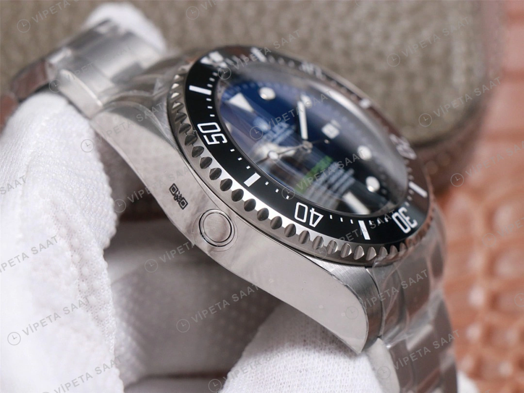Rolex Deepsea 126660 James Cameron Mavi 44mm Super Clone ETA Saat detay 11