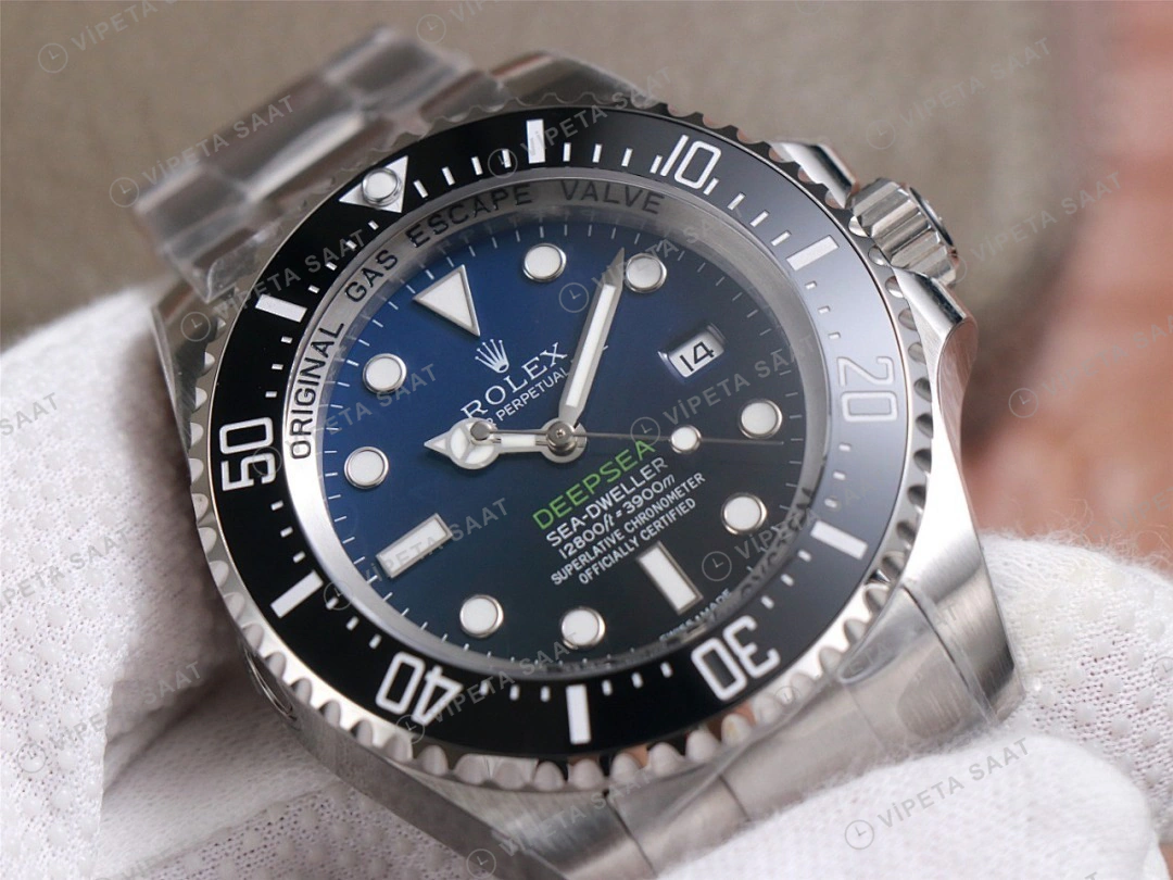 Rolex Deepsea 126660 James Cameron Mavi 44mm Super Clone ETA Saat detay 3