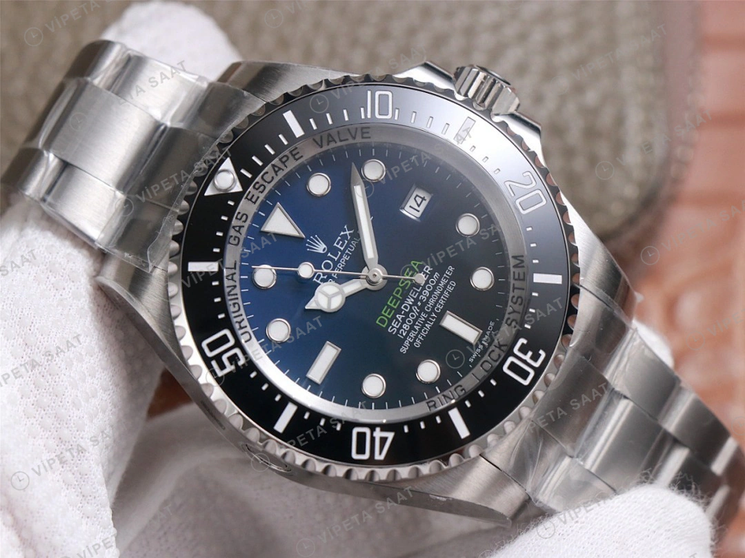 Rolex Deepsea 126660 James Cameron Mavi 44mm Super Clone ETA Saat detay 4