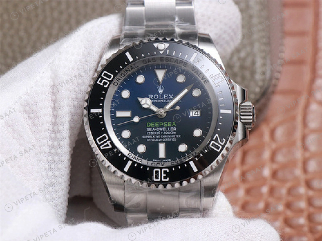 Rolex Deepsea 126660 James Cameron Mavi 44mm Super Clone ETA Saat detay 5