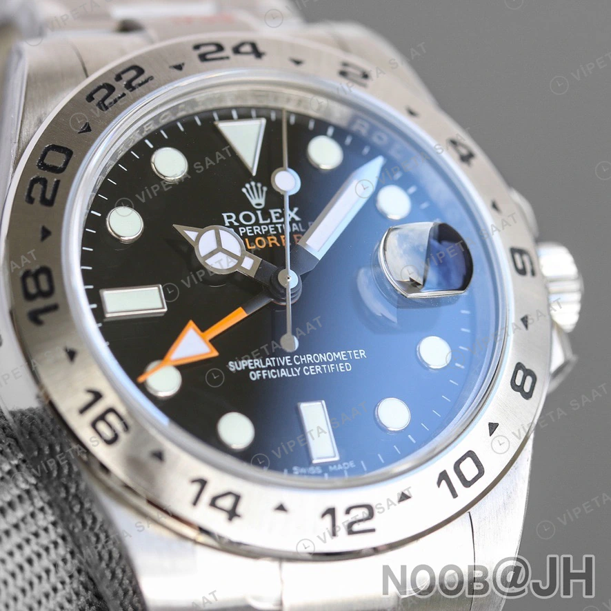 Rolex Explorer Siyah Super Clone ETA Saat detay 6