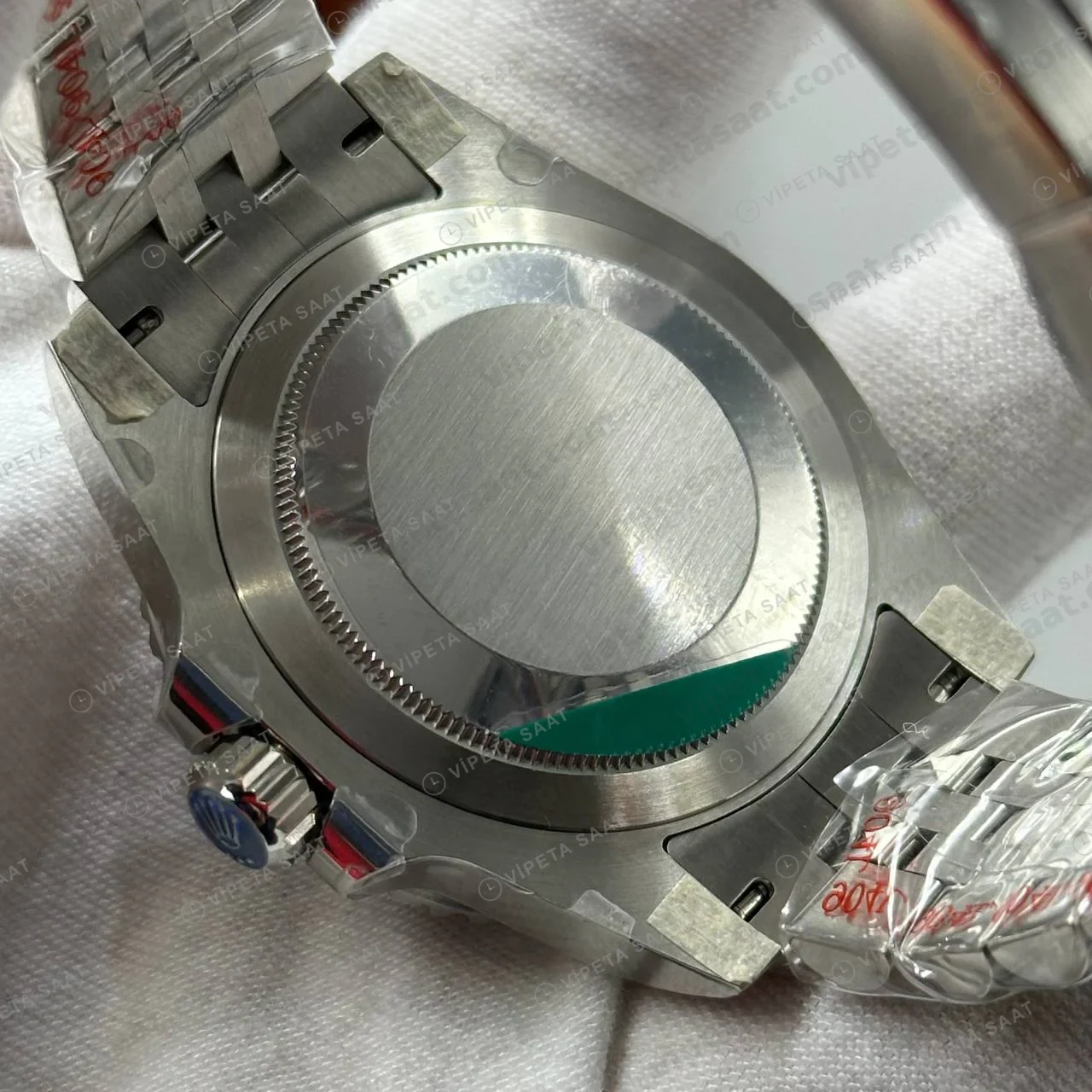 Rolex GMT-Master II 116710LN Siyah Cerachrom Cam Sticker Oyster Super Clone ETA Saat foto 2