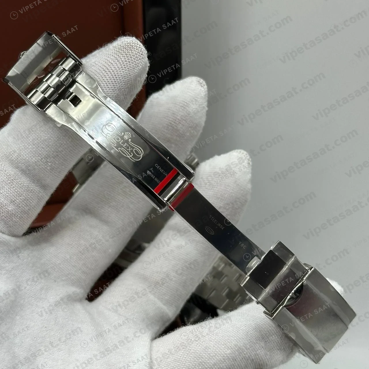 Rolex GMT-Master II 116710LN Siyah Cerachrom Cam Sticker Oyster Super Clone ETA Saat foto 5