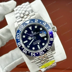 Rolex GMT-Master II 126710BLNR Batgirl 904L Çelik 40mm Jubilee ETA Saat karşıdan görünüm