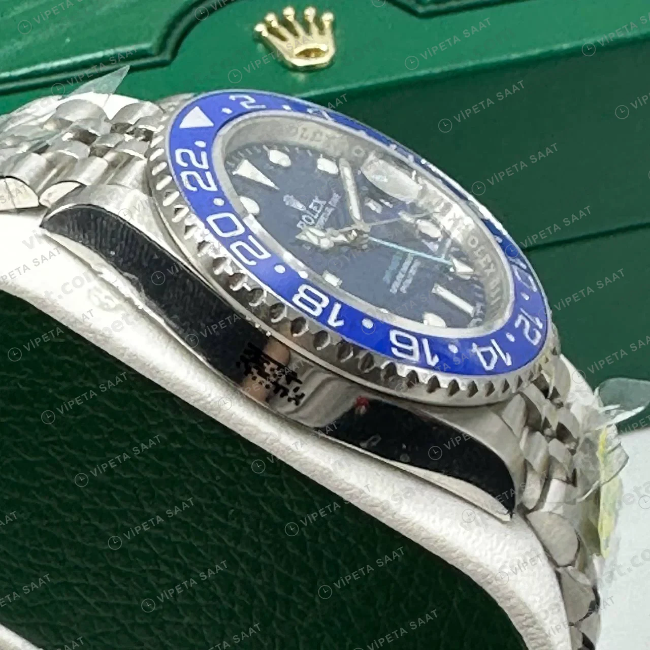 Rolex GMT-Master II 126710BLNR Batgirl Clean 3285 Jubilee Super Clone ETA Saat foto 3