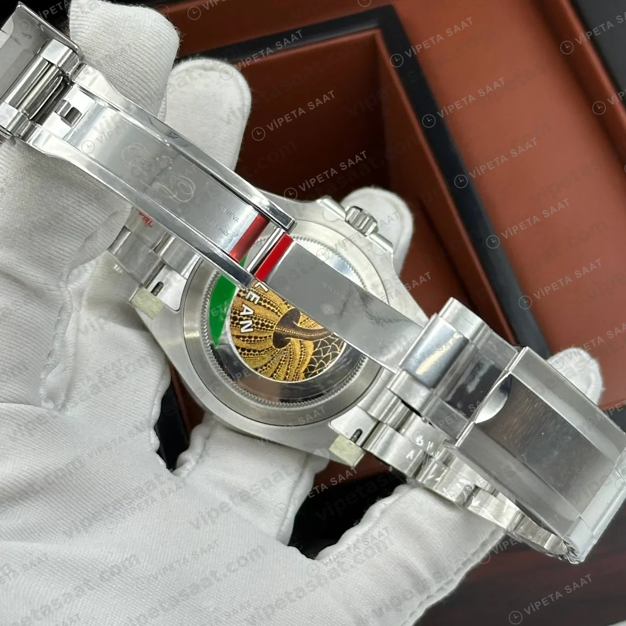 Rolex GMT-Master II 126710BLNR Batgirl Jubilee Super Clone ETA Saat foto 5