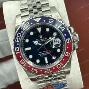 Rolex GMT-Master II 126710BLRO Pepsi 3285 Cerachrom Jubilee ETA Saat karşıdan görünüm
